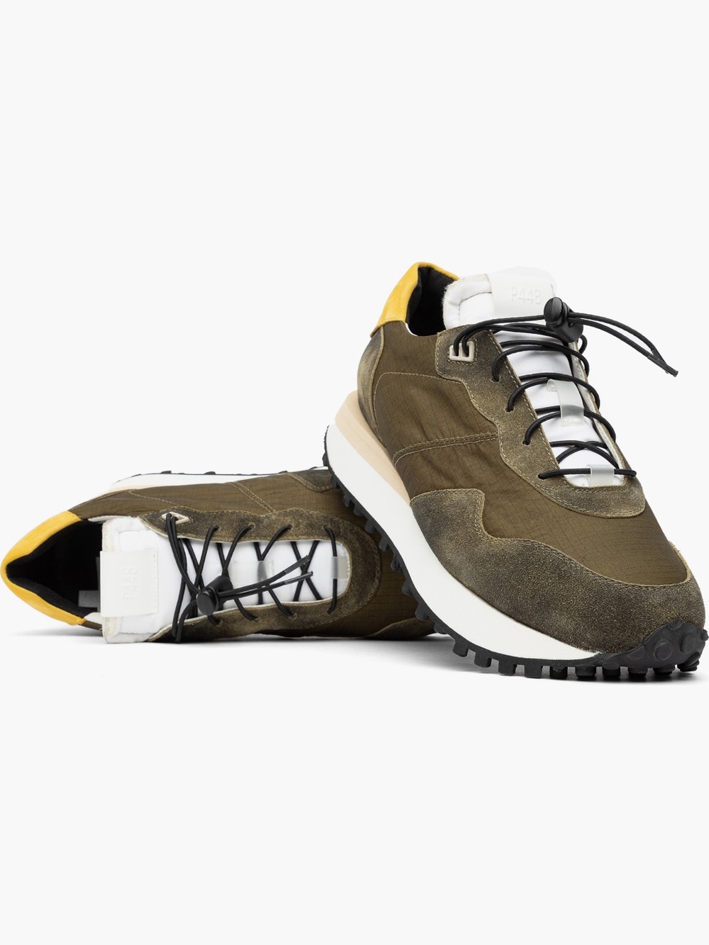 P448 Cancun Khaki Luxury Sneakers Mens 42 US 9 Womens 11 Green Yellow Runner